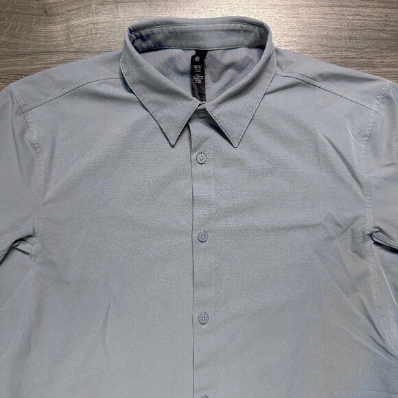 Lululemon Men's New Venture Long Sleeve Shirt - Light Blue - Picture 3 of 7